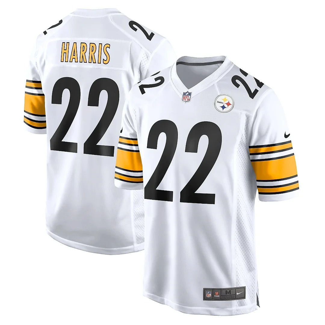 Zennovawear Men's Pittsburgh Steelers Najee Harris White Game Jersey