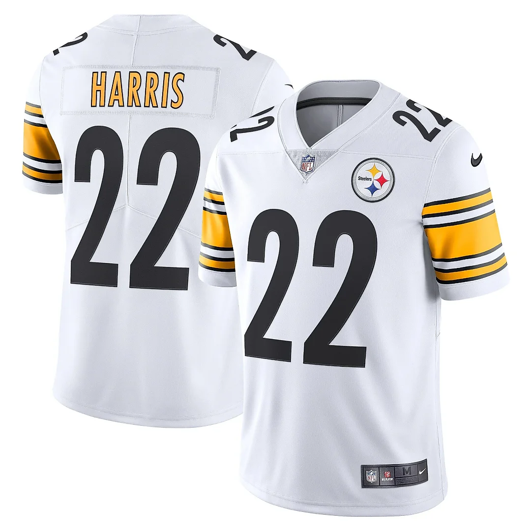 Zennovawear Men's Pittsburgh Steelers Najee Harris White Vapor Limited Jersey