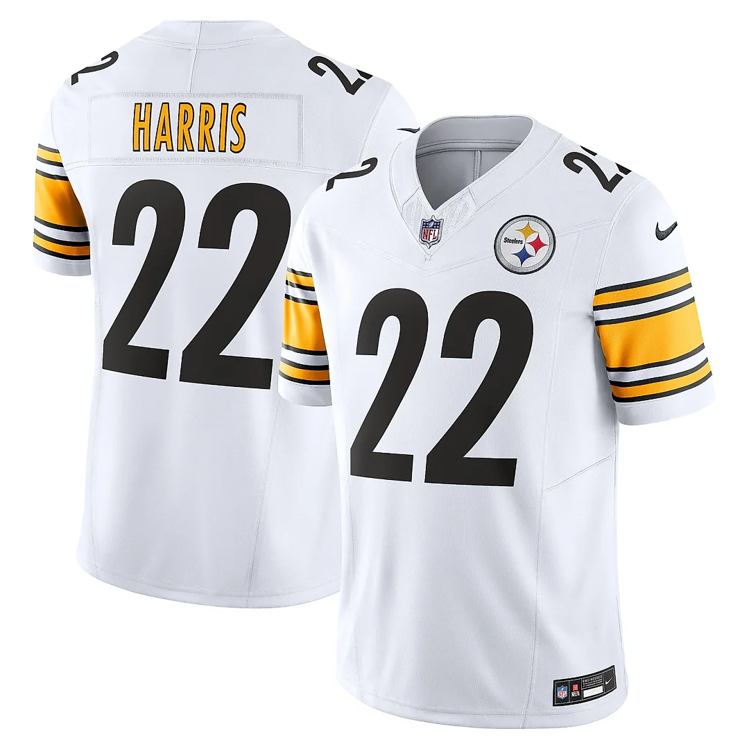 Zennovawear Men's Pittsburgh Steelers Najee Harris White Vapor F.U.S.E. Limited Jersey