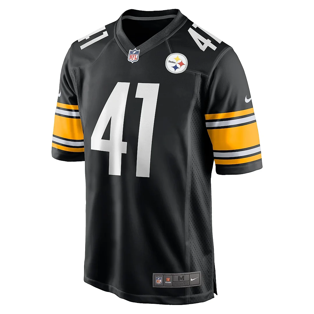 Zennovawear Men's Pittsburgh Steelers Payton Wilson Black Game Jersey