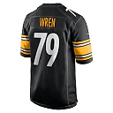 Zennovawear Men's Pittsburgh Steelers Renell Wren Black Game Jersey