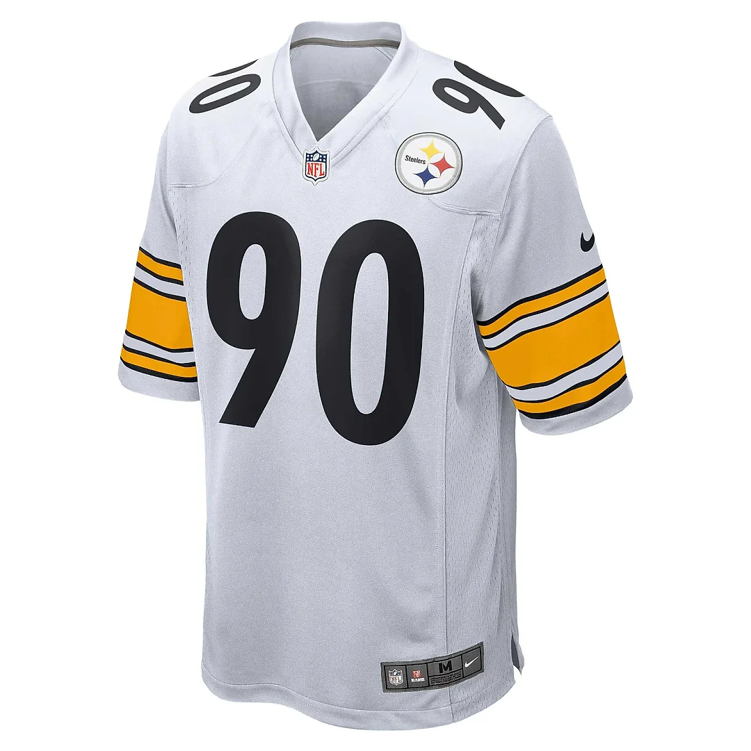 Zennovawear Men's Pittsburgh Steelers T.J. Watt White Game Jersey
