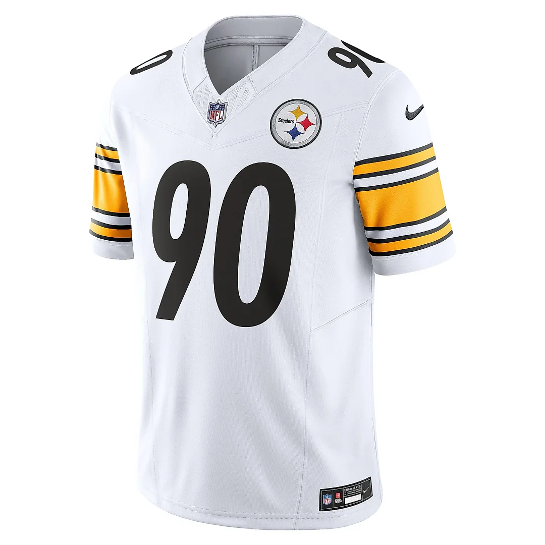 Zennovawear Men's Pittsburgh Steelers T.J. Watt White Vapor F.U.S.E. Limited Jersey