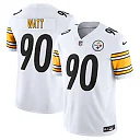 Zennovawear Men's Pittsburgh Steelers T.J. Watt White Vapor F.U.S.E. Limited Jersey