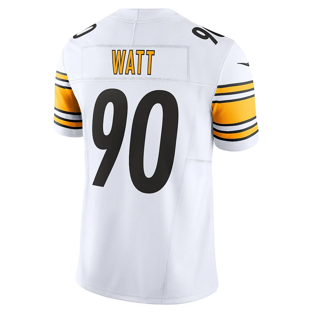 Zennovawear Men's Pittsburgh Steelers T.J. Watt White Vapor F.U.S.E. Limited Jersey