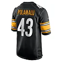Zennovawear Men's Pittsburgh Steelers Troy Polamalu Black Retired Player Game Jersey
