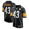 Zennovawear Men's Pittsburgh Steelers Troy Polamalu Black Retired Player Game Jersey