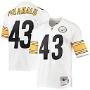 Zennovawear Men's Pittsburgh Steelers Troy Polamalu Mitchell & Ness White Legacy Jersey