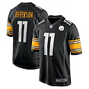 Zennovawear Men's Pittsburgh Steelers Van Jefferson Black Game Jersey