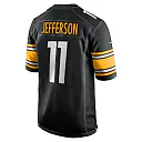 Zennovawear Men's Pittsburgh Steelers Van Jefferson Black Game Jersey