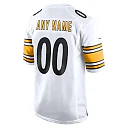 Zennovawear Men's Pittsburgh Steelers White Game Custom Jersey