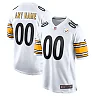 Zennovawear Men's Pittsburgh Steelers White Game Custom Jersey