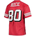 Zennovawear Men's San Francisco 49ers 1994 Jerry Rice Mitchell & Ness Scarlet Throwback Retired Player Jersey