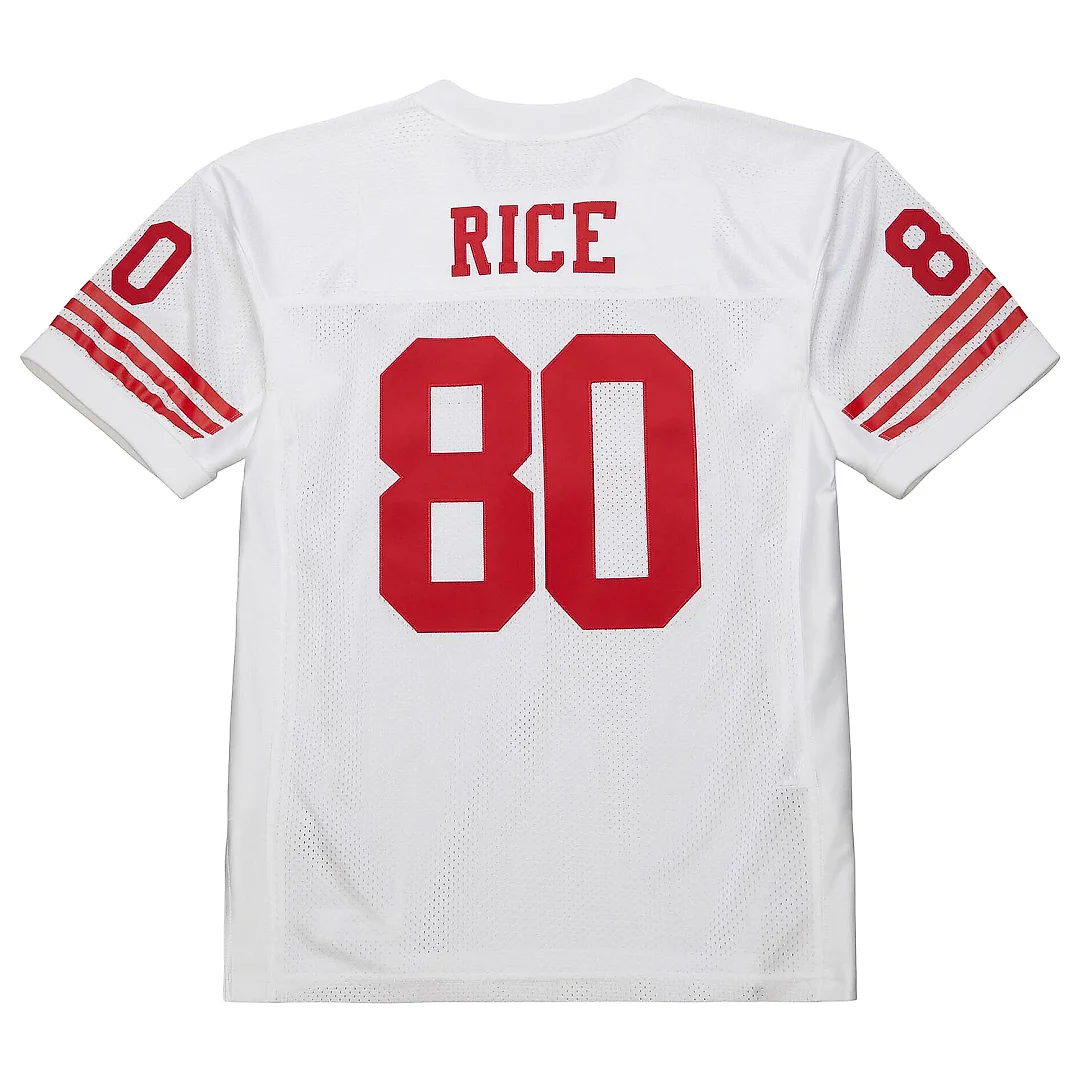 Zennovawear Men's San Francisco 49ers 1994 Jerry Rice Mitchell & Ness White Throwback Retired Player Jersey