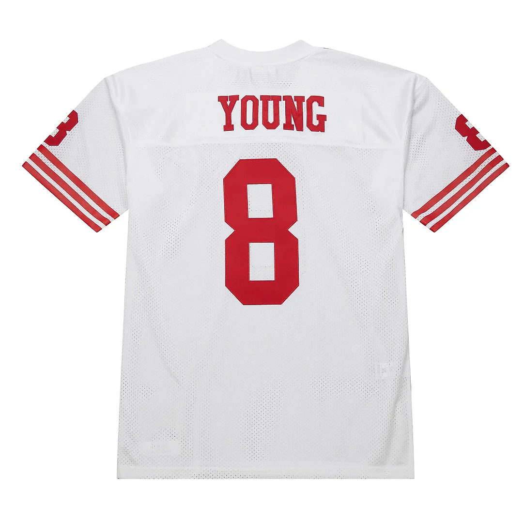 Zennovawear Men's San Francisco 49ers 1994 Steve Young Mitchell & Ness White Throwback Retired Player Jersey