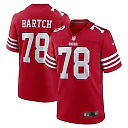 Zennovawear Men's San Francisco 49ers Ben Bartch Scarlet Game Jersey