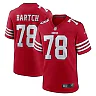 Zennovawear Men's San Francisco 49ers Ben Bartch Scarlet Game Jersey
