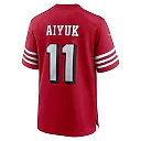 Zennovawear Men's San Francisco 49ers Brandon Aiyuk Scarlet Alternate Game Jersey