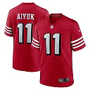 Zennovawear Men's San Francisco 49ers Brandon Aiyuk Scarlet Alternate Game Jersey