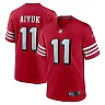 Zennovawear Men's San Francisco 49ers Brandon Aiyuk Scarlet Alternate Game Jersey