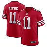 Zennovawear Men's San Francisco 49ers Brandon Aiyuk Scarlet Team Player Game Jersey