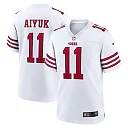 Zennovawear Men's San Francisco 49ers Brandon Aiyuk White Player Game Jersey