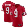 Zennovawear Men's San Francisco 49ers Brayden Willis Scarlet Team Game Jersey