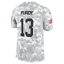 Zennovawear Men's San Francisco 49ers Brock Purdy Arctic Camo 2024 Salute to Service Limited Jersey