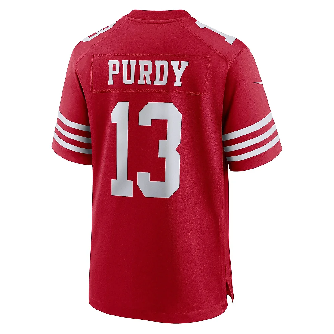 Zennovawear Men's San Francisco 49ers Brock Purdy Scarlet Game Player Jersey