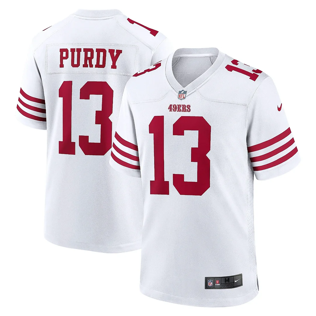 Zennovawear Men's San Francisco 49ers Brock Purdy White Game Player Jersey