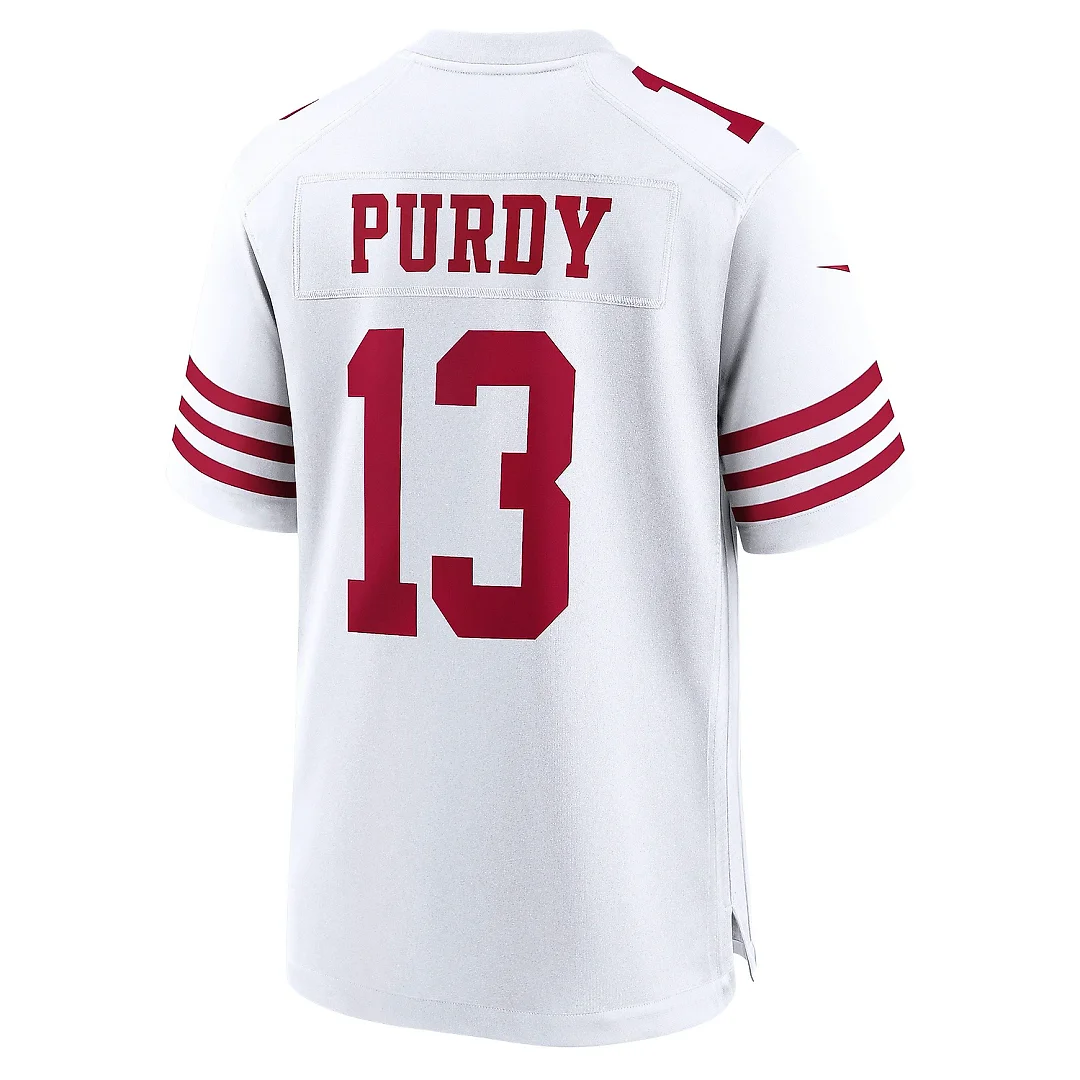 Zennovawear Men's San Francisco 49ers Brock Purdy White Game Player Jersey