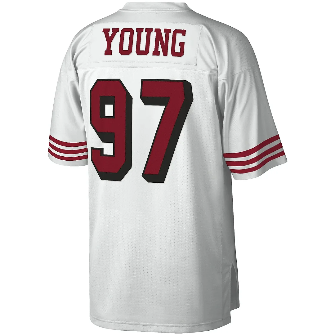 Zennovawear Men's San Francisco 49ers Bryant Young Mitchell & Ness White Legacy Jersey