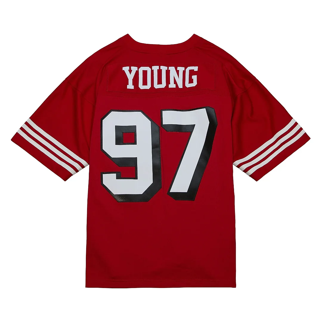 Zennovawear Men's San Francisco 49ers Bryant Young Mitchell & Ness Scarlet Legacy Jersey