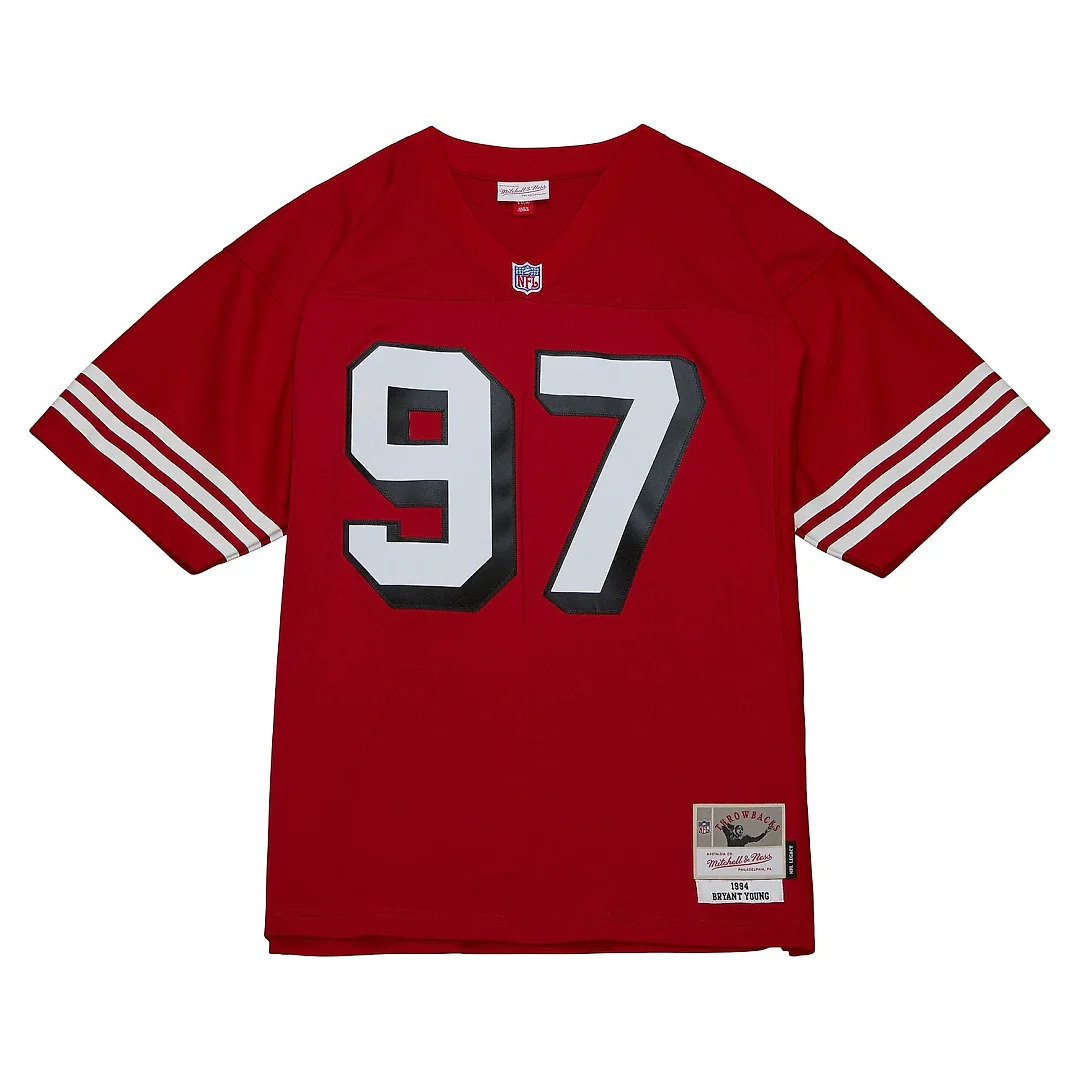 Zennovawear Men's San Francisco 49ers Bryant Young Mitchell & Ness Scarlet Legacy Jersey