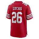 Zennovawear Men's San Francisco 49ers Chase Lucas Scarlet Team Game Jersey
