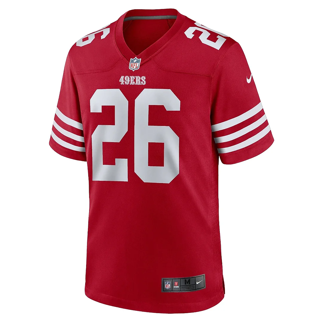 Zennovawear Men's San Francisco 49ers Chase Lucas Scarlet Team Game Jersey