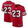 Zennovawear Men's San Francisco 49ers Christian McCaffrey Scarlet Alternate Game Player Jersey