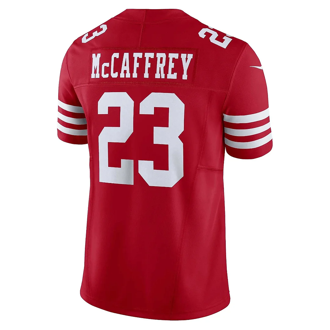 Zennovawear Men's San Francisco 49ers Christian McCaffrey Scarlet Vapor F.U.S.E. Limited Jersey