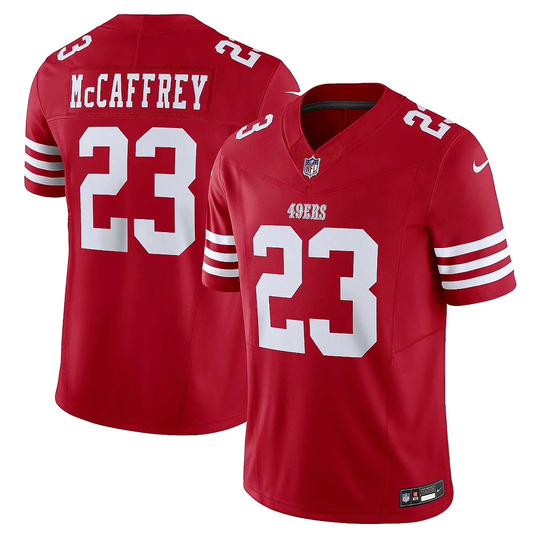 Zennovawear Men's San Francisco 49ers Christian McCaffrey Scarlet Vapor F.U.S.E. Limited Jersey