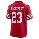 Zennovawear Men's San Francisco 49ers Christian McCaffrey Scarlet Game Player Jersey