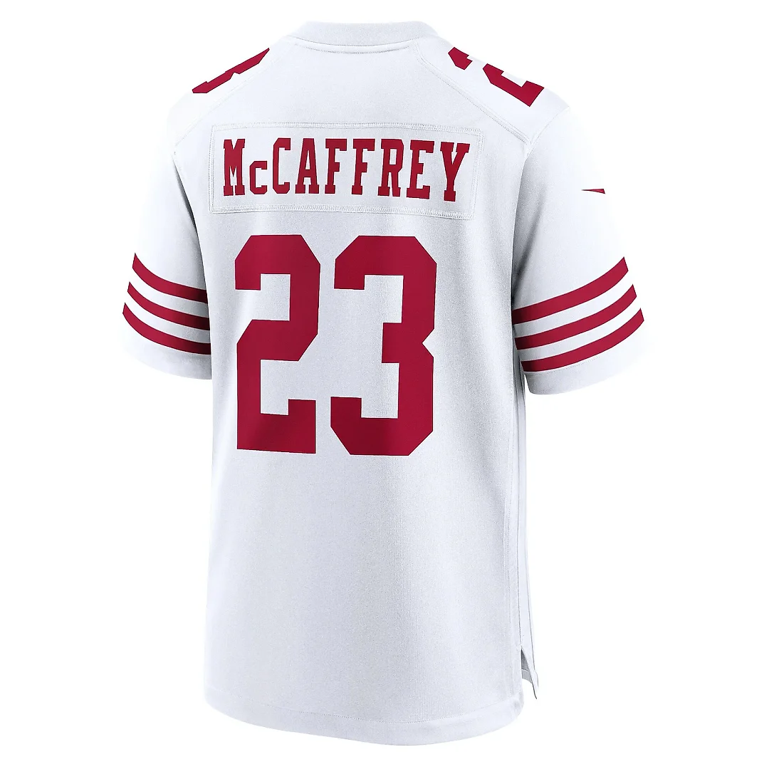 Zennovawear Men's San Francisco 49ers Christian McCaffrey White Game Player Jersey