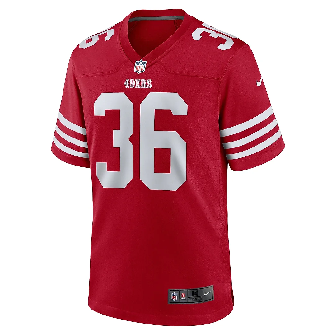 Zennovawear Men's San Francisco 49ers Curtis Robinson Scarlet Game Jersey
