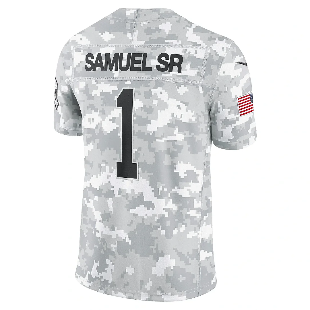 Zennovawear Men's San Francisco 49ers Deebo Samuel Sr Arctic Camo 2024 Salute to Service Limited Jersey