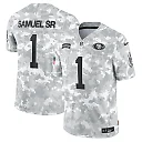 Zennovawear Men's San Francisco 49ers Deebo Samuel Sr Arctic Camo 2024 Salute to Service Limited Jersey