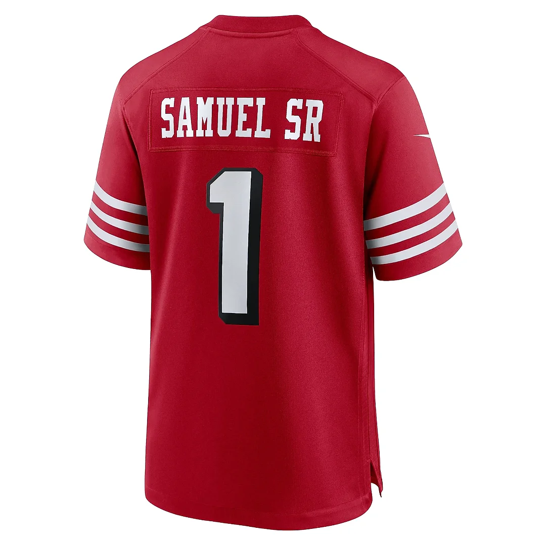 Zennovawear Men's San Francisco 49ers Deebo Samuel Sr Scarlet Alternate Game Jersey