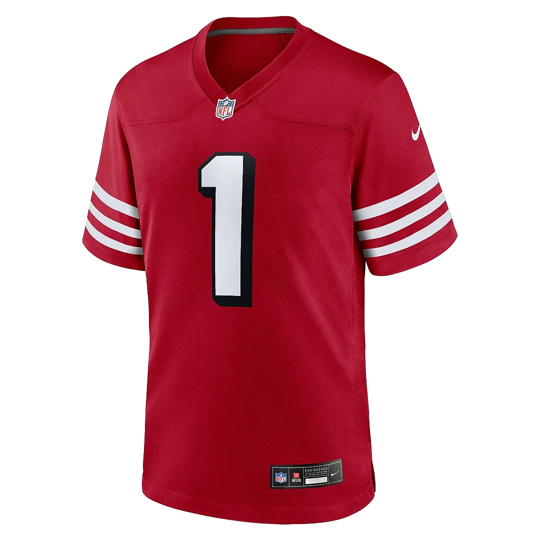 Zennovawear Men's San Francisco 49ers Deebo Samuel Sr Scarlet Alternate Game Jersey