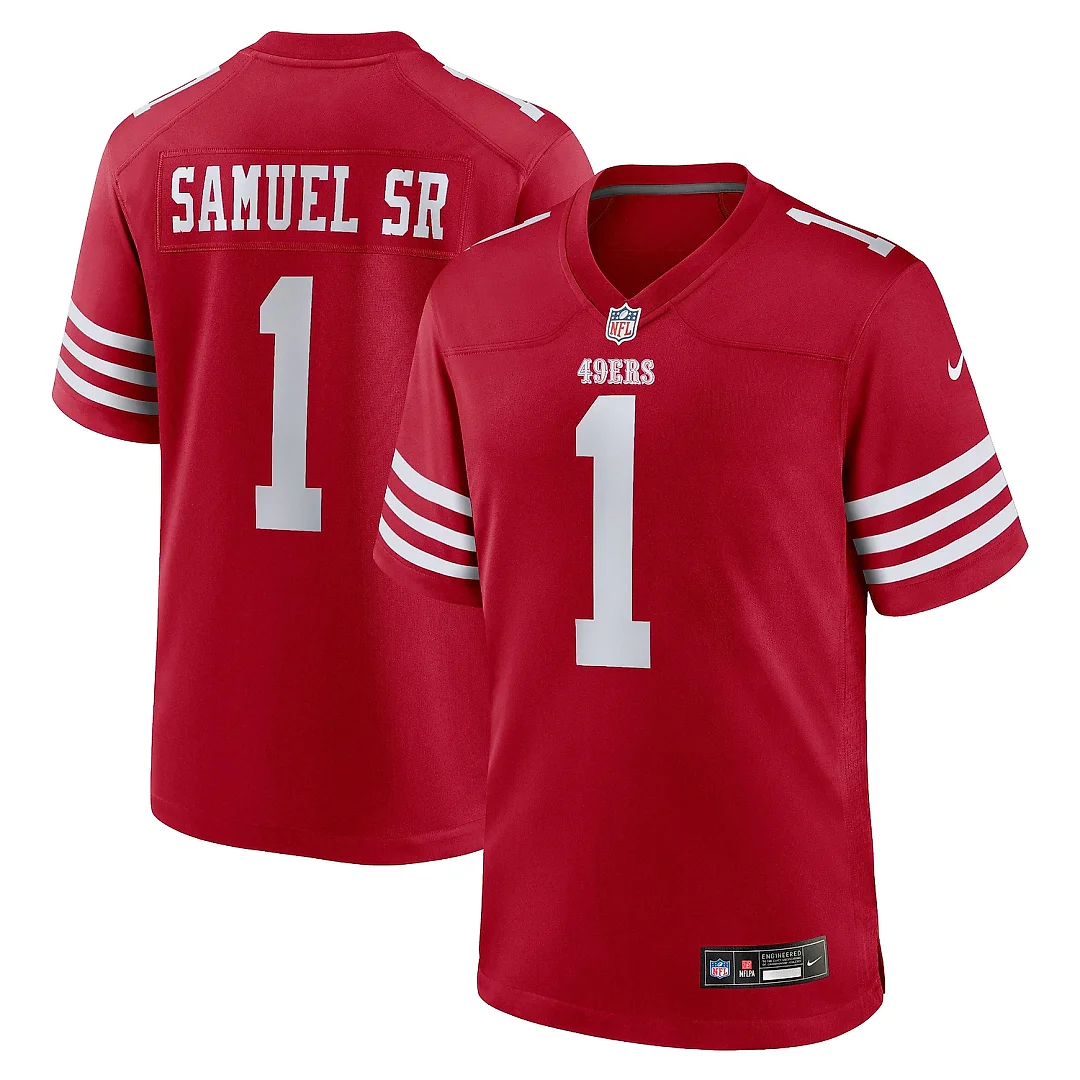 Zennovawear Men's San Francisco 49ers Deebo Samuel Sr Scarlet Men's Game Jersey
