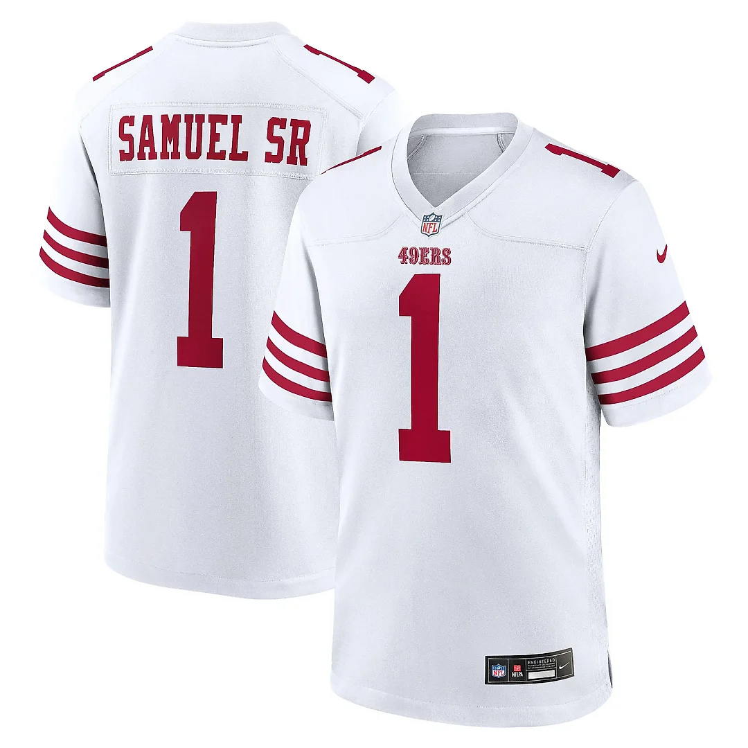 Zennovawear Men's San Francisco 49ers Deebo Samuel Sr White Men's Game Jersey