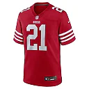 Zennovawear Men's San Francisco 49ers Deion Sanders Scarlet Team Retired Player Game Jersey