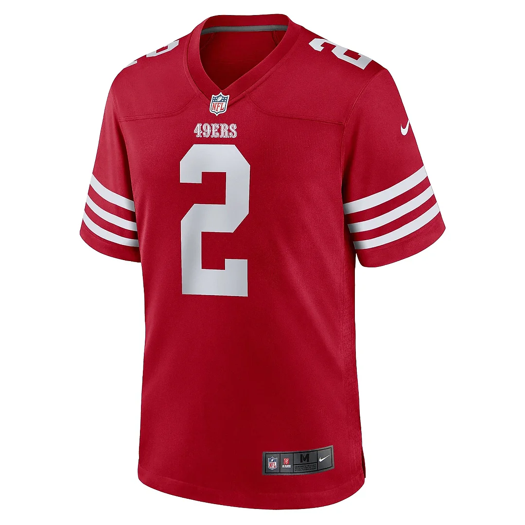 Zennovawear Men's San Francisco 49ers Deommodore Lenoir Scarlet Game Jersey